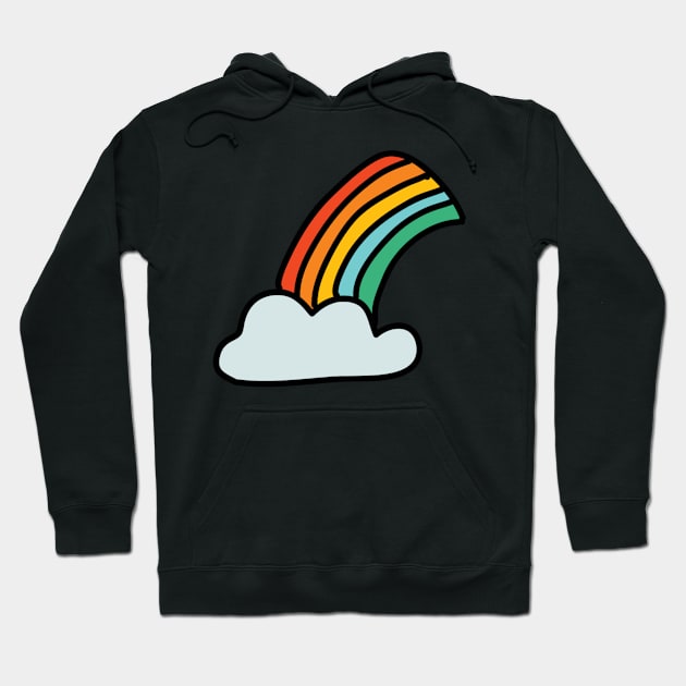 Rainbow Pattern Hoodie by Playful Creatives